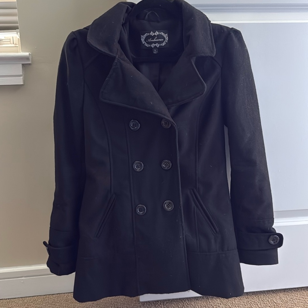 Double breasted pea coat